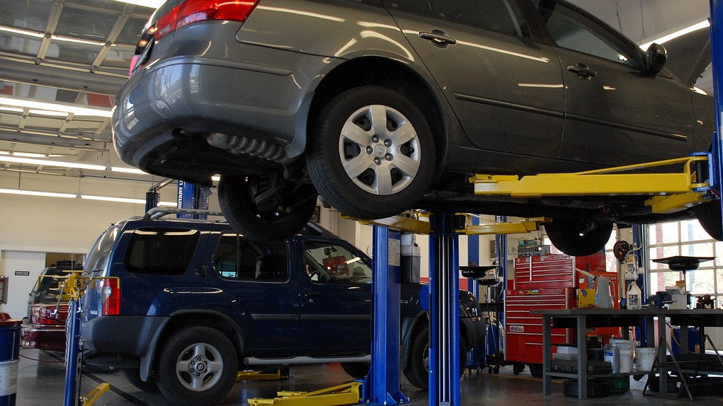 car on hoist